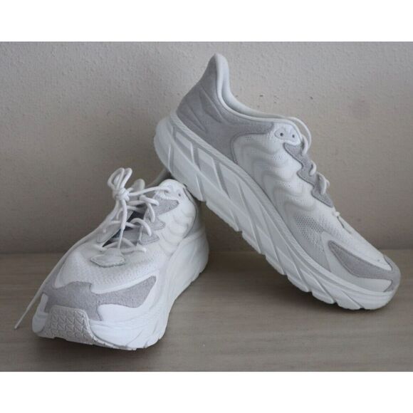 Hoka One One F27224D Men 11.5 Women 12.5 White Nimbus Cloud Clifton LS Shoe - Picture 1 of 10